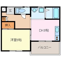 バリアフリー賃貸マンション正邦苑竹ヶ鼻の物件間取画像